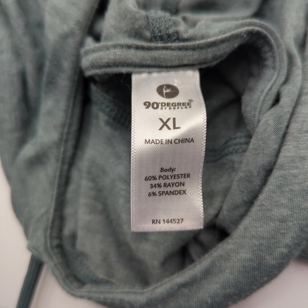90 Degree by Reflex XL Green Hooded Pullover - Picture 4 of 4